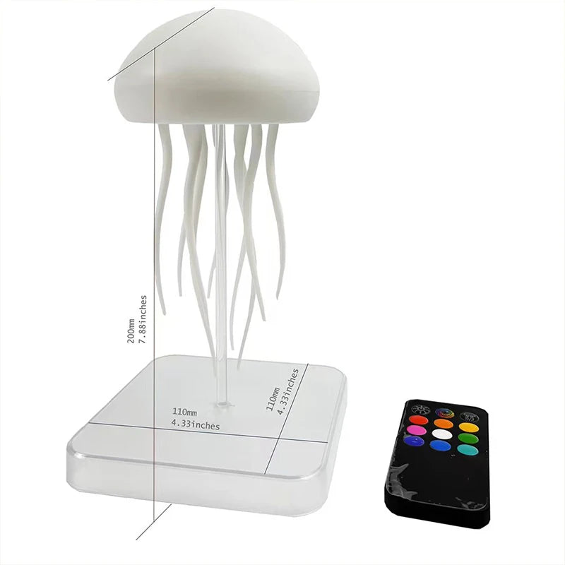 Enchanting LED Jellyfish Lamp - 9 Tentacles, Dual Modes, Long Battery Life & Remote Control with Colorful Gradients
